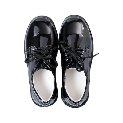 演出小黑鞋英伦风皮鞋儿童礼仪鞋