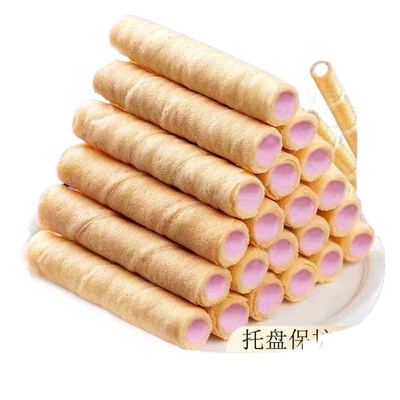 买一送一香芋牛奶夹心蛋卷芋泥奶香注心鸡蛋卷休闲解馋小零食饼干