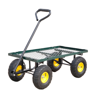 四轮花园搬运工具网车载重王加高围挡老虎车拉货摆摊多尺寸小推车