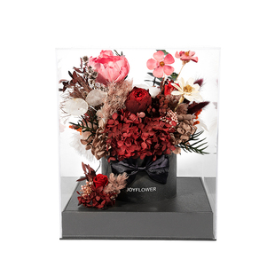 Joyflower永生真花玫瑰繁花束家居摆件装饰高级新婚结婚礼物女友