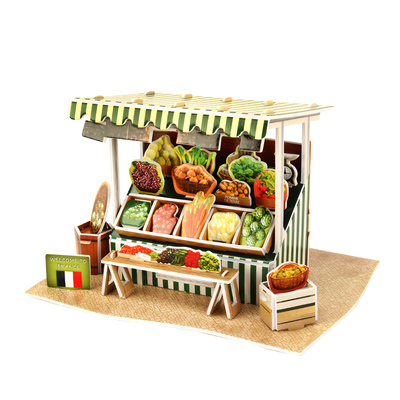 乐立方3d建筑模型法国益智