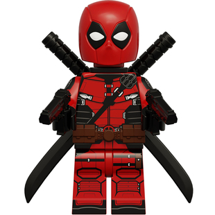 金刚狼死侍人仔适用于小颗粒积木钢力士万磁王益智拼装小人玩具