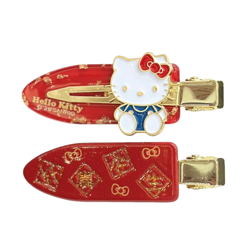 凯蒂猫红色无痕固定发夹女化妆夹