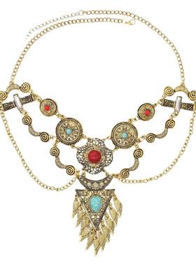 敦煌复古流苏项链西域异域风