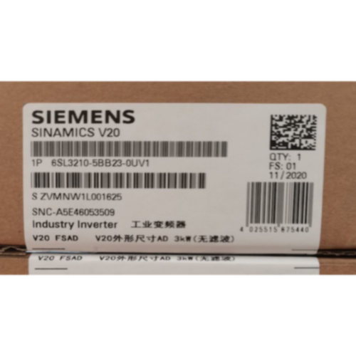议价6SL3210-5BB23-0UV1西门子 1AC 220V 变频器3KW 6SL32105BB23