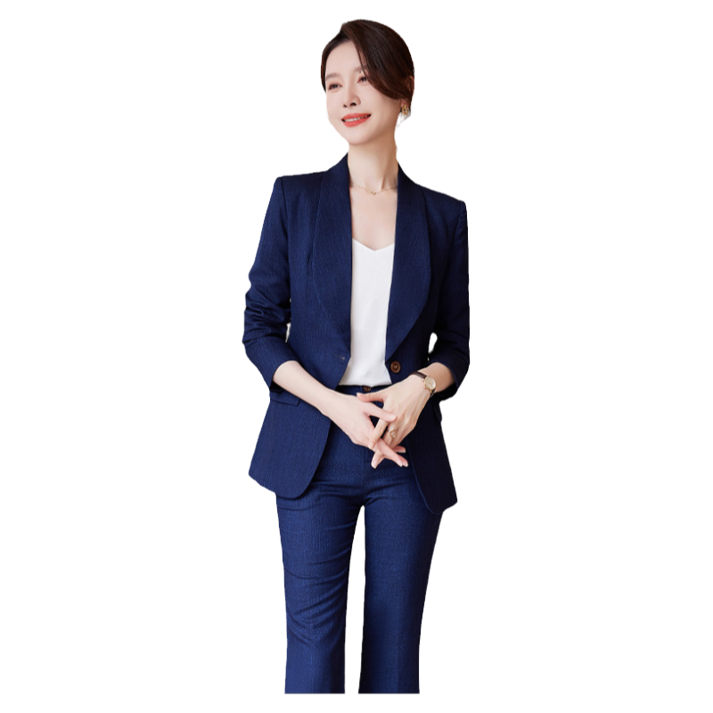 诗璐雅阔腿裤西装套装女秋高级感