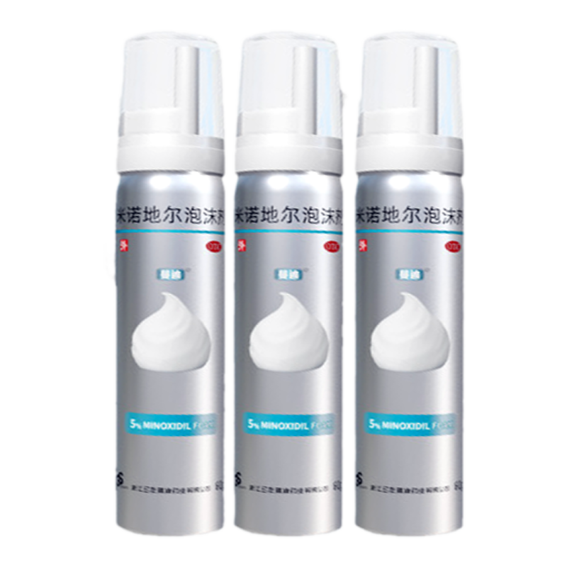 蔓迪米诺地尔泡沫剂斑秃脱发男士生发液正品官方旗舰店曼迪生发剂