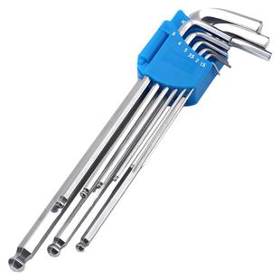 南豫特长球加长内六角扳手球头L型内6方棱加硬L型六角匙六角扳手