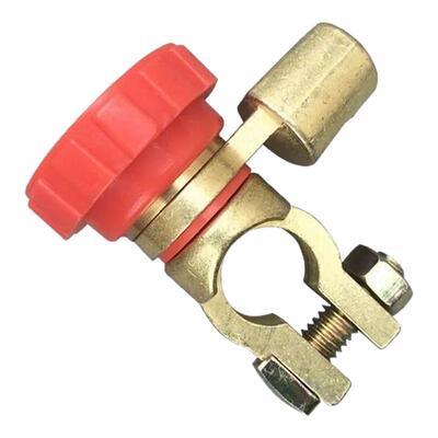 汽车负极电源闸刀开关 车载电瓶桩保险座改装黄铜断电器 漏电保护