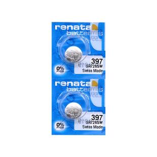 Renata瑞士397原装SR726SW进口手表电池卡西欧5338BA110专用BABY-G浪琴女Swatch斯沃琪通用AG2型号纽扣电子