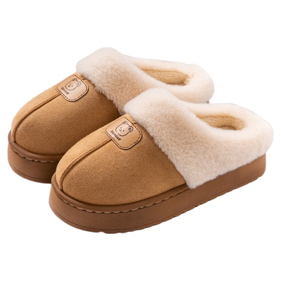 2025新款冬季厚底防滑室内家居保暖棉拖鞋加厚软底居家女棉拖鞋