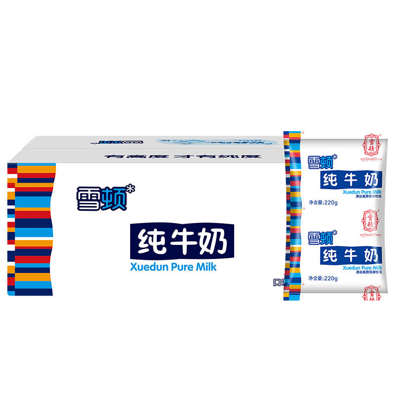 黄金奶源带纯牛奶18袋整箱
