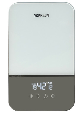约克（YORK）即热式电热水器小型变频恒温家用免储水热水器DJ3A