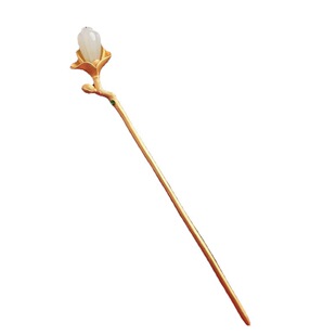 梦华录同款发簪郁金香玉兰花女古风高级感盘发玉钗子发钗金色簪子