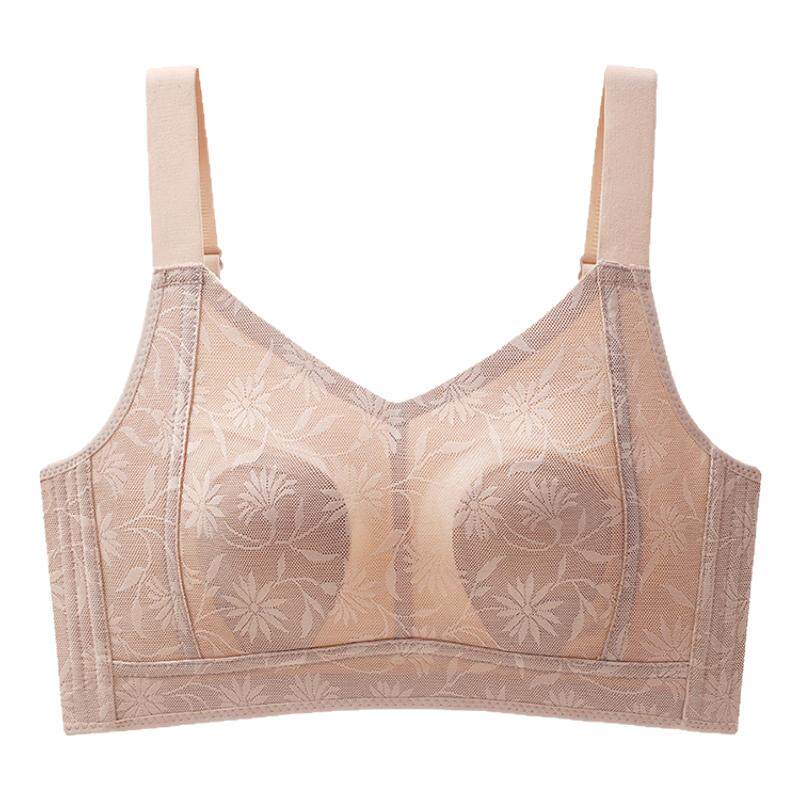 古今超薄内衣女大胸显小无钢圈调整型收副乳防下垂全罩杯文胸罩