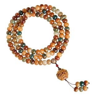 庆祥泰真品菩提子手串108颗原籽男手持文玩木质盘串女士佛珠手链