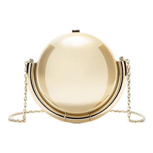 【春夏新品】FURLA芙拉SFERA迷你女士链条斜挎包晚宴包球形包包