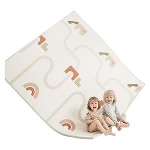 BABYGO爬爬垫婴儿加厚家用无甲醛宝宝防摔地垫无味XPE儿童爬行垫