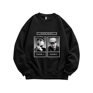 范德彪复古印花马大帅潮东北世家圆领卫衣服美式重磅纯棉男装宽松