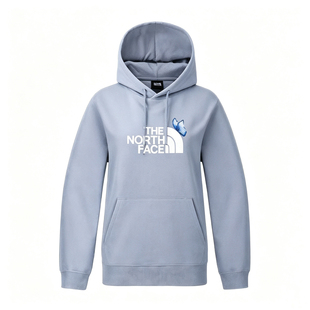 TheNorthFace北面女士25秋冬新款户外休闲印花套头针织衫卫衣8F0E