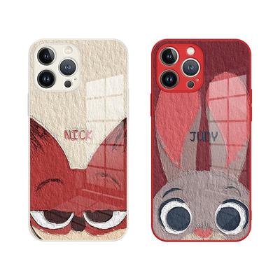 苹果14手机壳情侣卡通疯狂动物城