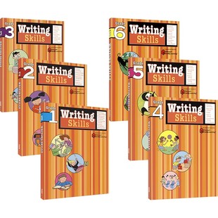 Harcourt Family Learning Writing Skills 哈考特家庭辅导 写作技巧和思路 小学1-6年级练习册 儿童英语教辅 英文原版图书