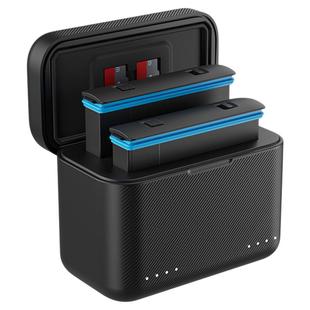 泰迅适配Insta360x5双卡槽电池充电盒影石全景运动相机便携充电仓电池充电器TF卡收纳盒insta360x5配件