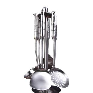 OQO欧克欧全钢炊具套装304不锈钢炒菜锅铲煎铲汤勺漏勺面捞饭勺