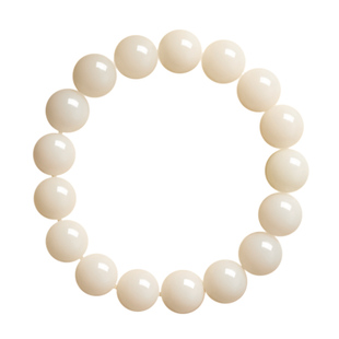 正品天然白玉菩提手串女款静心佛珠菩提根菩提子十八籽串珠手链