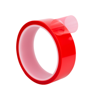 PET红色耐高温胶带喷涂喷塑烤漆专用无痕保护膜遮蔽夹胶玻璃PCB板电镀铝材门窗耐酸碱绝缘胶带0.06mm厚硅胶带