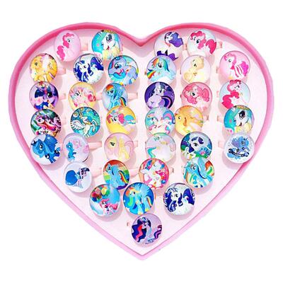 小可爱儿童戒指女童公主卡通玩具