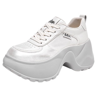 LeeCooper厚底老爹鞋子女2026新款春季7cm增高女鞋时尚百搭休闲鞋
