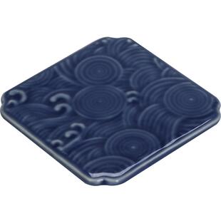 陶瓷中式浮雕祥云茶点盘展示盘月饼盘甜品碟糕点盘小碟子杯垫托盘