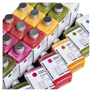 轻断食果蔬汁瓶一次性水果汁饮料350ml分装瓶子塑料鲜榨杯食品级1