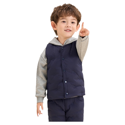 罗蒙儿童羽绒马甲加厚保暖