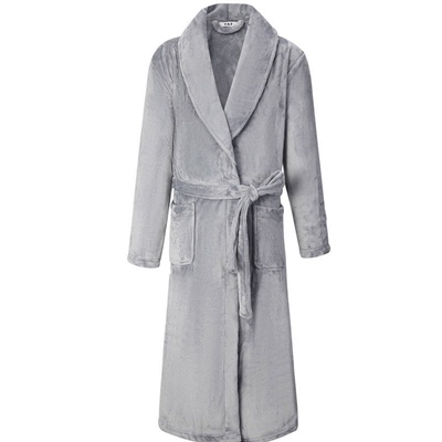 法兰绒睡袍简约法兰绒厂家直销男