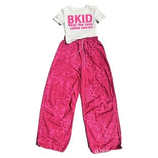 辣妹炸街工装裤爵士跳舞服装宽松嘻哈街舞团队演出服女团舞蹈套装