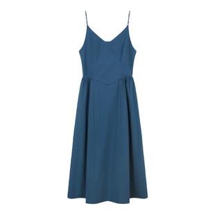 弥古蓝色吊带裙法式克莱因蓝连衣裙女高级感夏季裙子海边度假长裙