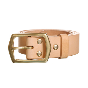 养牛AAA级木子手工腰带真头层牛皮男士复古休闲时尚皮带铜针日字