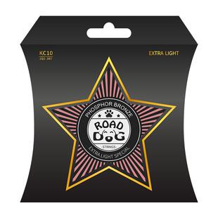 ROAD DOG路狗民谣吉他弦磷铜覆膜琴弦超薄镀膜防锈木吉他全套配件