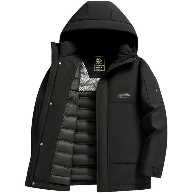 雪中飞连帽休闲百搭冬季羽绒服
