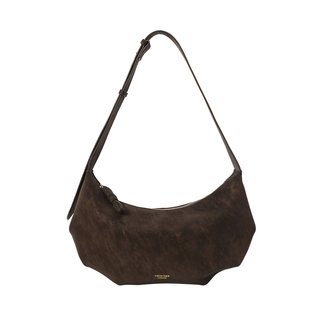 南风Chio2nd 松露可可饺子包包女秋冬麂皮巧克力牛角包单肩斜挎包