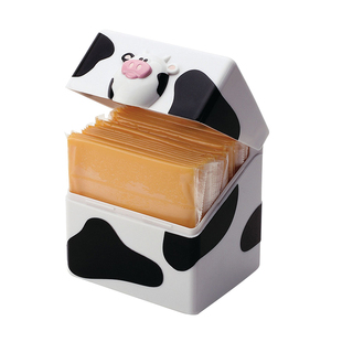 加拿大joie奶牛安佳芝士片储存盒黄油分装茶包收纳盒家用冰箱保鲜