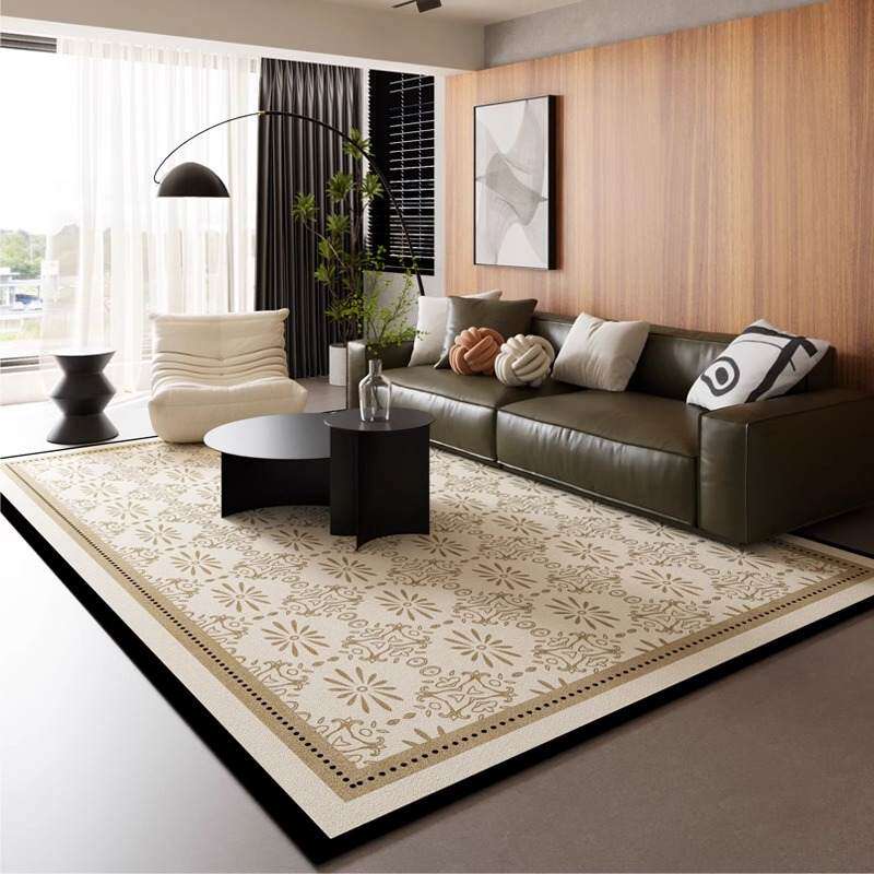 高级复古客厅地毯家用美式垫免洗沙发入户地茶几大厅可擦新款卧室