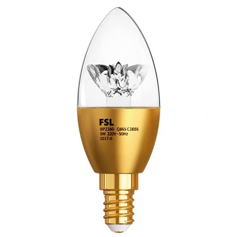 FSL 佛山照明LED蜡烛灯泡节能灯泡E14螺口尖泡拉尾泡吊灯灯泡超亮