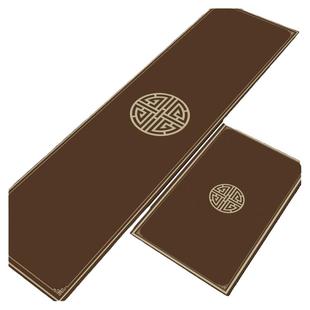 新中式禅意桌垫茶席沥水垫硅藻泥吸水垫中间长条茶台桌旗茶桌垫布