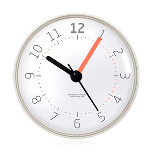 浴室防水小时钟吸盘钟冰箱贴钟厨房时钟挂钟卫生间吸墙贴玻璃钟表