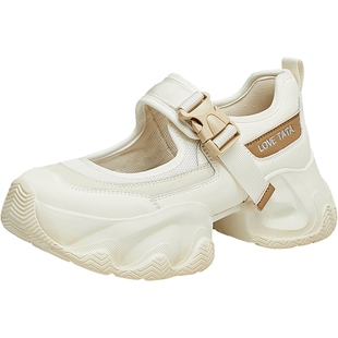 Tata他她厚底老爹鞋凉鞋女鞋玛丽珍鞋休闲运动鞋新款鞋子3ER01BQ4