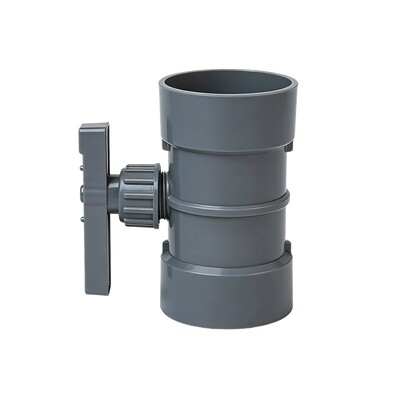 PVC管道风量调节阀风管蝶阀手动风阀圆形开关75110/160/200水管