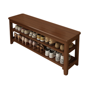 实木换鞋凳门口家用鞋柜坐凳一体入户门穿鞋凳玄关鞋架可坐长条凳
